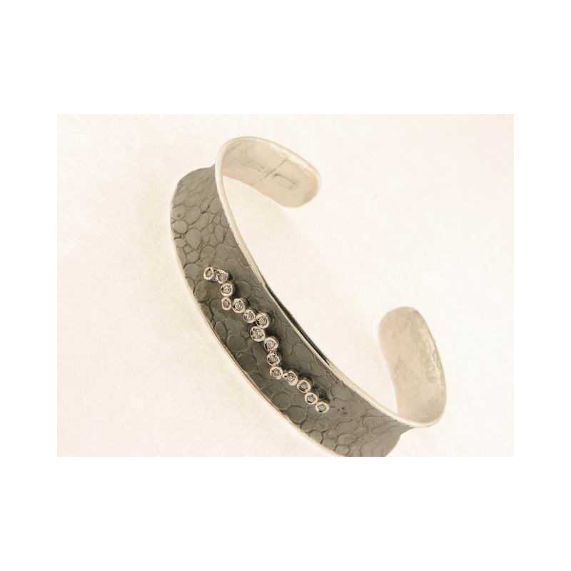 Pulsera Aro Plata Piedras