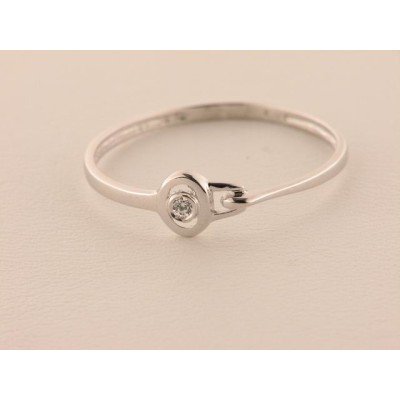 Sortija Oro Blanco Piedras