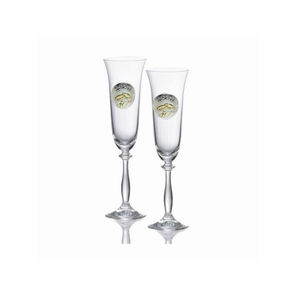 Estuche 2 Copas Cristal 50 Aniversario