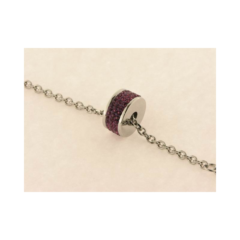 Lotus style pulsera acero