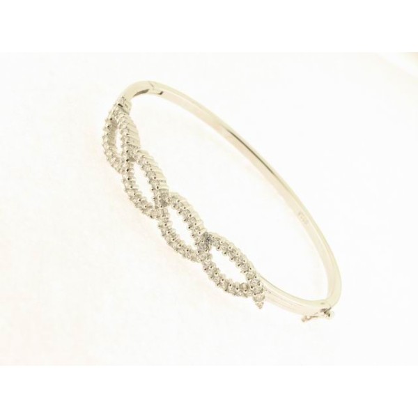 Pulsera Aro Plata Piedras