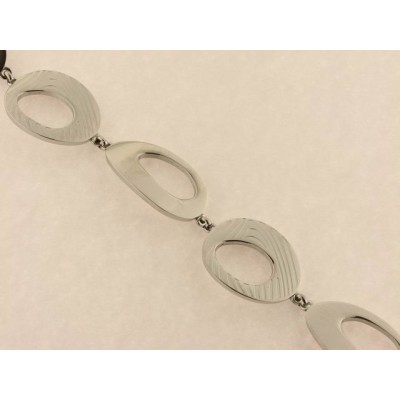 Lotus style pulsera acero