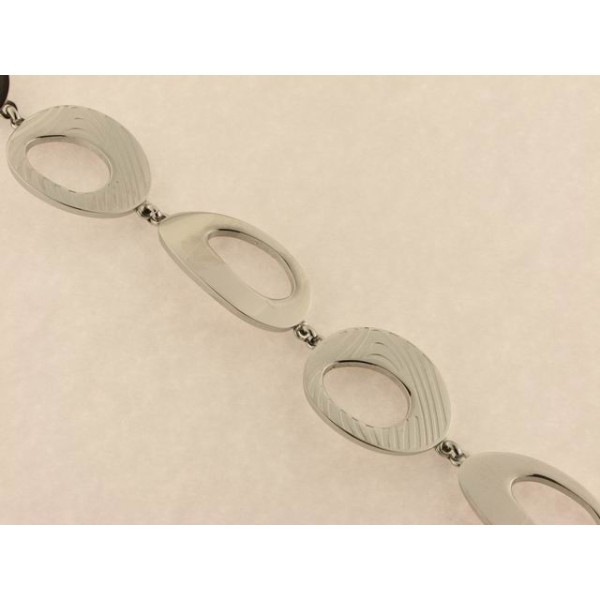 Lotus style pulsera acero