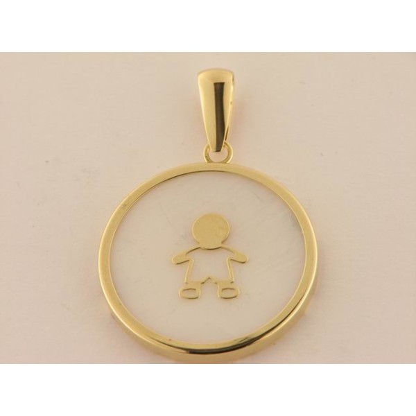 Colgante Oro Nacar Niño