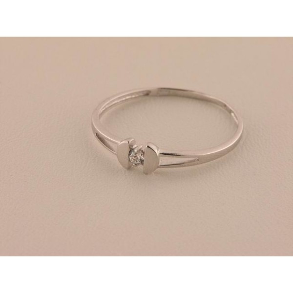 Sortija Oro Blanco Piedra