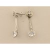 Pendientes Oro Blanco Piedras