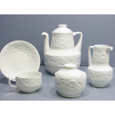 Juego Te 6 S. Blanco Peces **