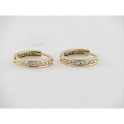 Pendientes Aro Oro Piedras