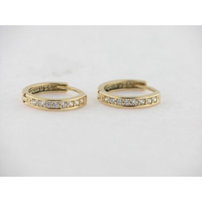 Pendientes Aro Oro Piedras