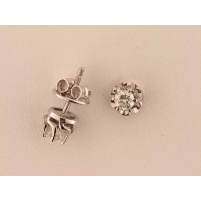 Pendientes Oro Blanco Diamantes