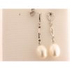 Pendientes Oro Perla Piedras
