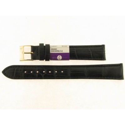 Correa 18 mm XL Grabado Coco Negro