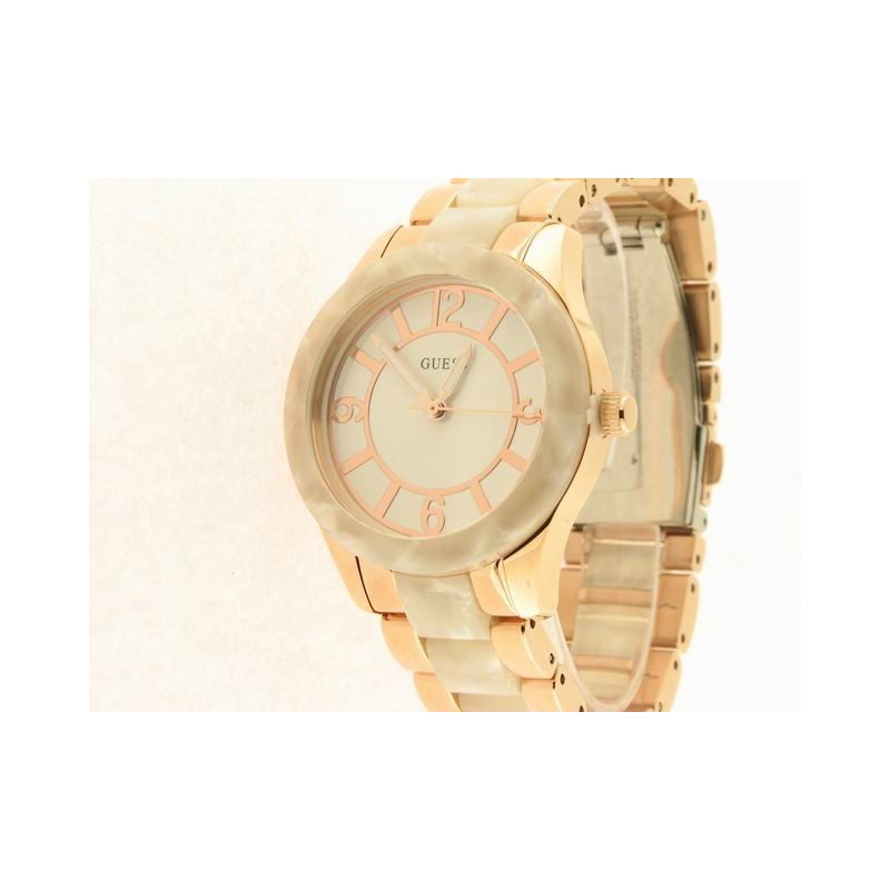 Guess Agujas Acero Nacar