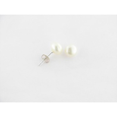 Pendientes Plata Perla