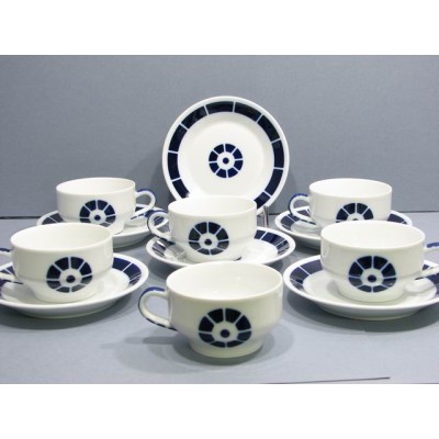 Tazas te c/plato coroa (6 unidades)