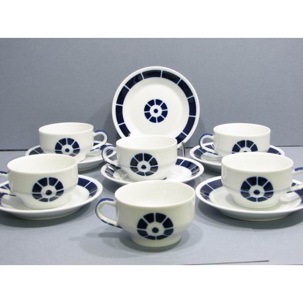 Tazas te c/plato coroa (6 unidades)