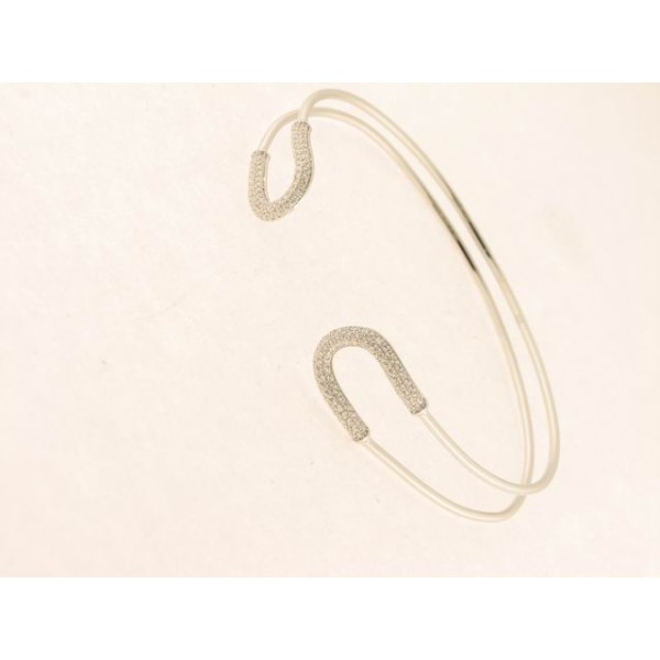 Pulsera Aro Plata Piedras