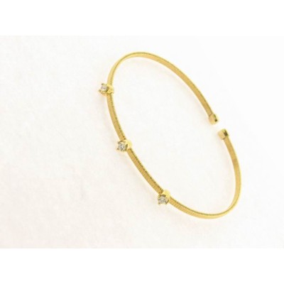 Pulsera Aro Plata Chapada Piedras