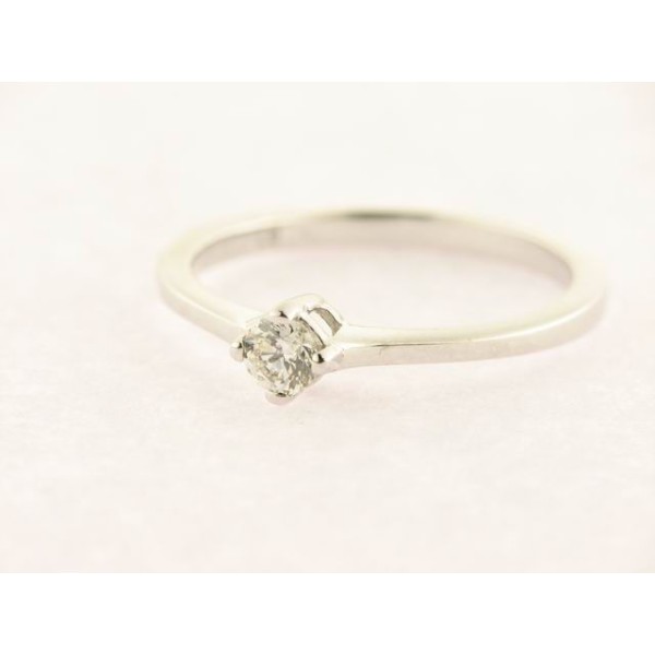 Sortija Oro Blanco Diamante