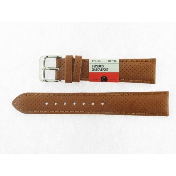 Correa 18 mm Becerro Clasico Sport Habana