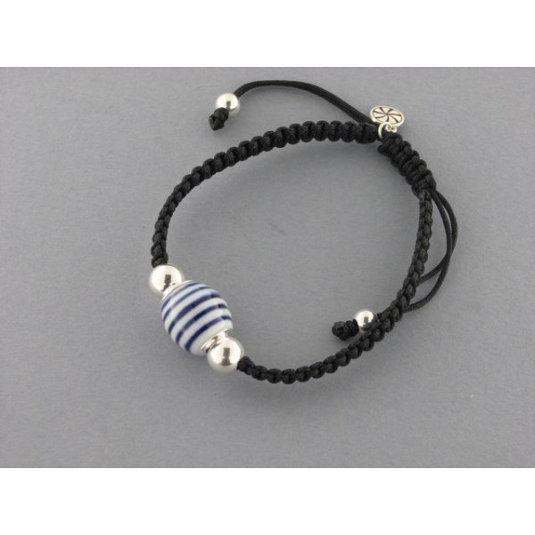 Pulsera playa rodas negra