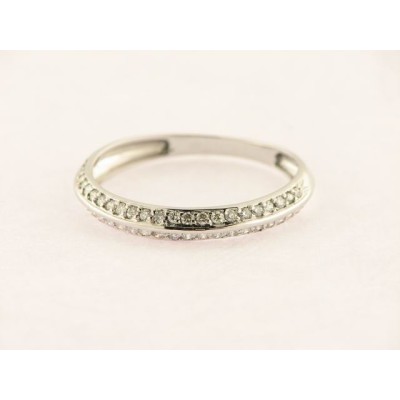 Sortija oro blanco diamantes