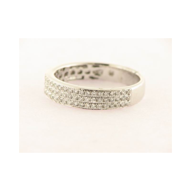 Sortija Oro Blanco Diamantes