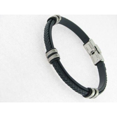 Lotus Pulsera Acero Piel