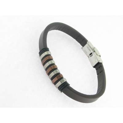 Lotus pulsera acero piel