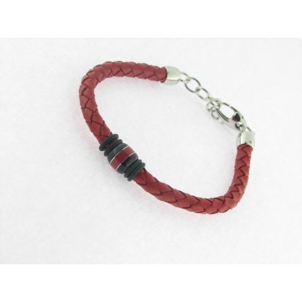 Lotus Pulsera Acero Piel