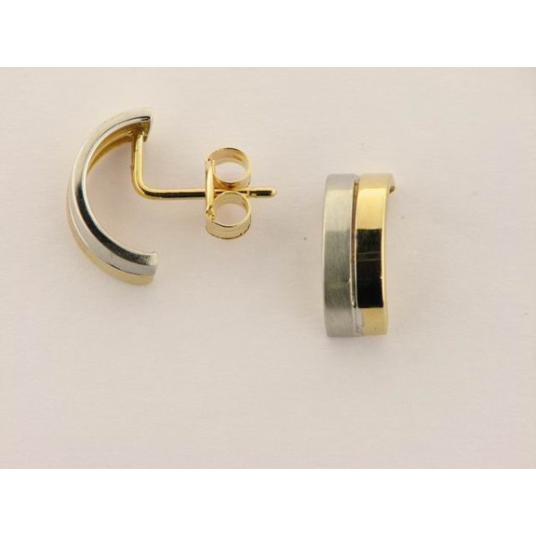 Pendientes Oro Bicolor