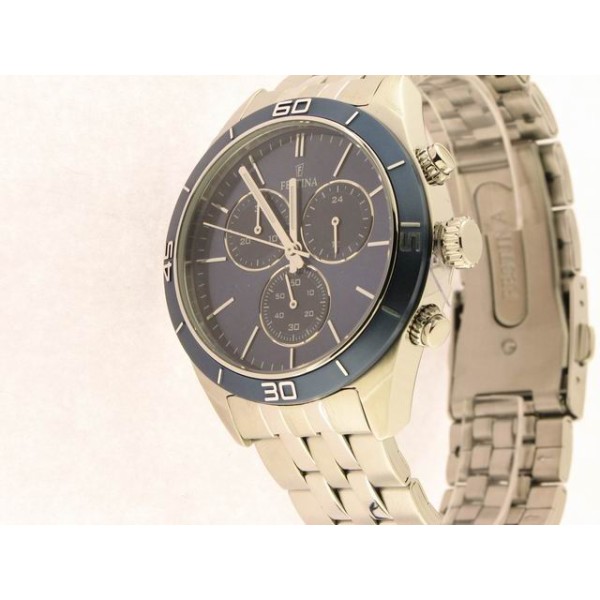 Festina Crono Agujas Acero Armys
