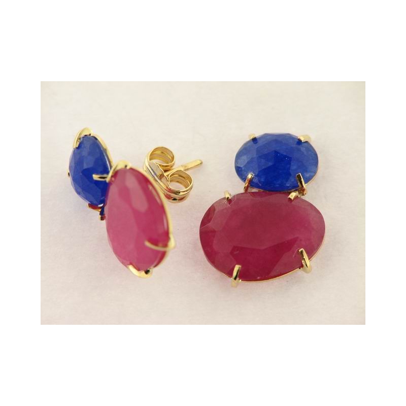 Pendientes Oro Piedras