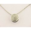 Colgante Oro Blanco Diamantes con Cadena