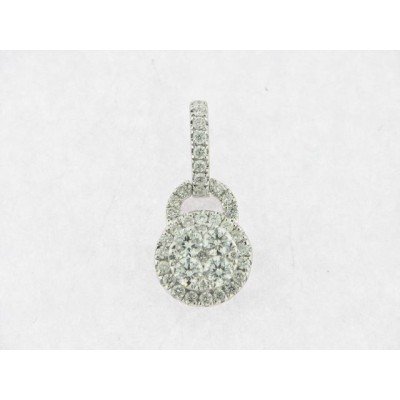 Colgante Oro Blanco Diamantes
