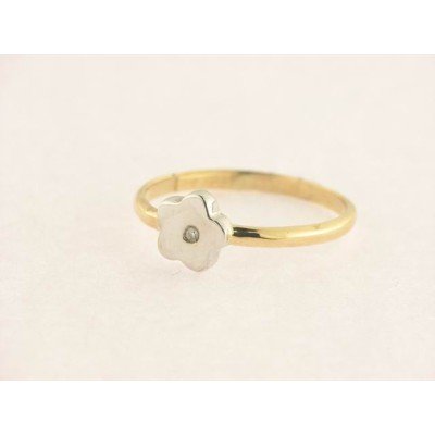 Sortija Oro Bicolor Diamante
