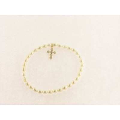 Pulsera Perlas Oro Piedras Pulsera Perlas Oro Piedras