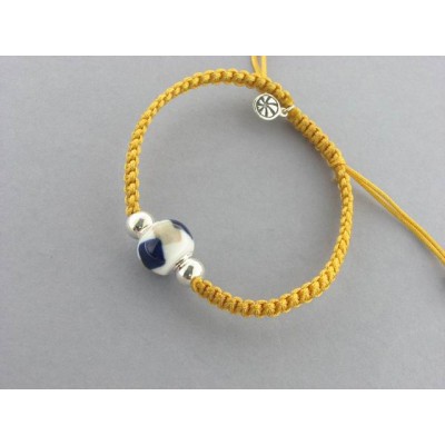 Pulsera  playa Orzán ocre