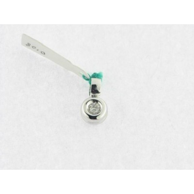 Colgante Oro Blanco Diamante