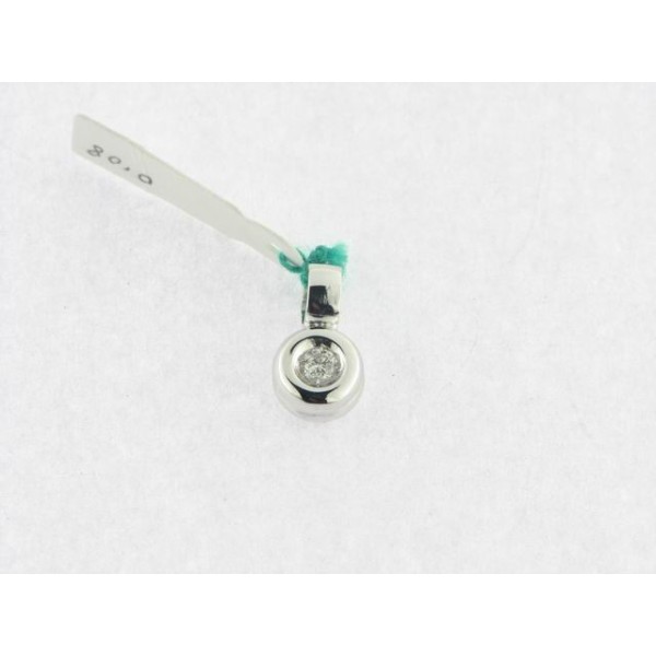 Colgante Oro Blanco Diamante