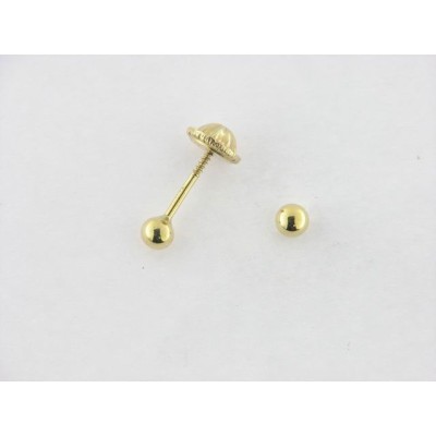 Pendientes Oro Bola