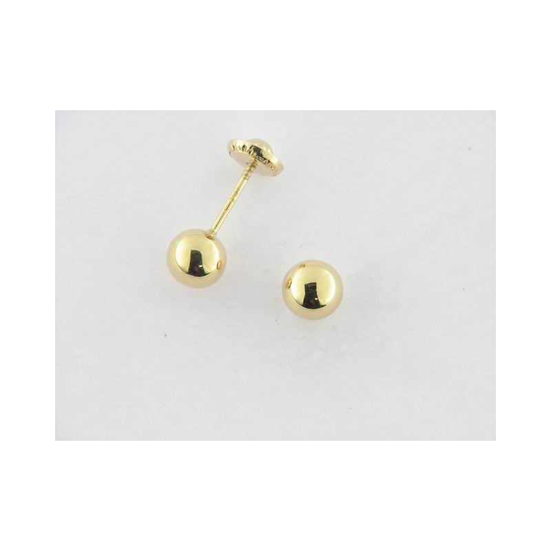Pendientes Oro Bola