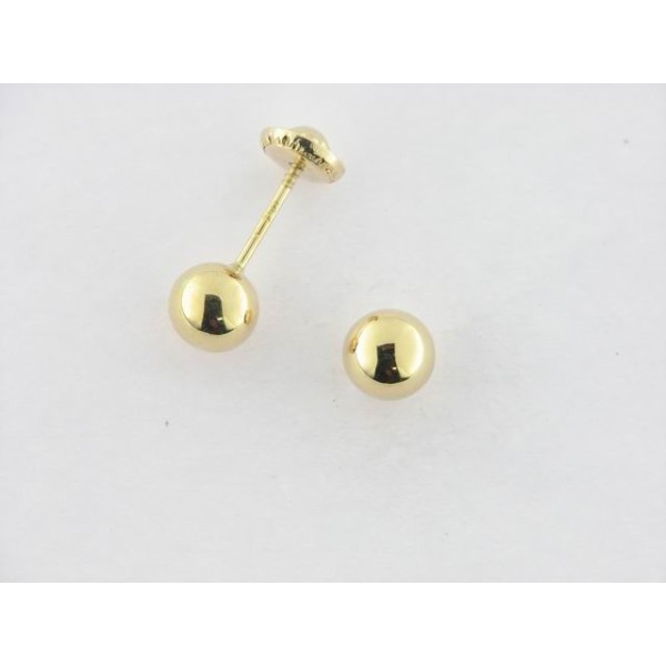 Pendientes Oro Bola