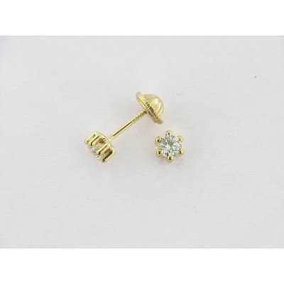 Pendientes Oro Zirconita