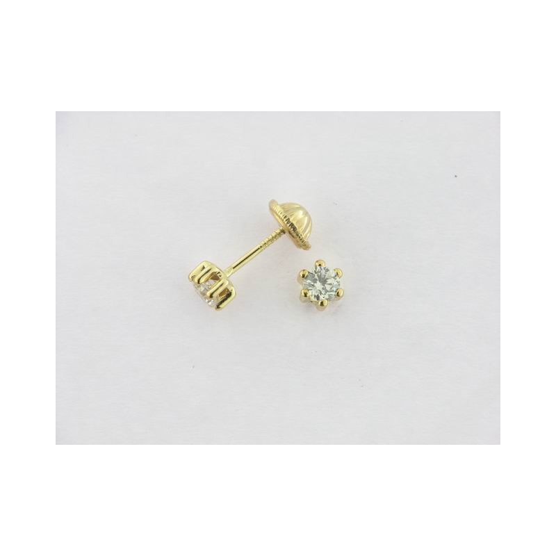 Pendientes Oro Zirconita