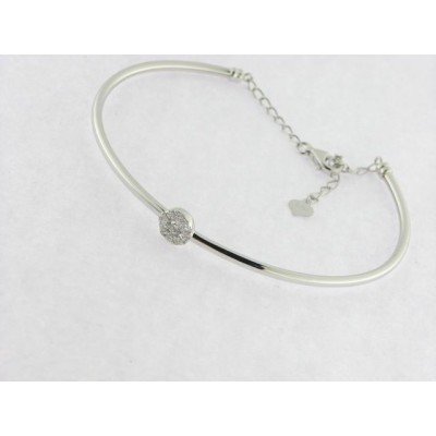 Pulsera Aro Oro Blanco Diamantes