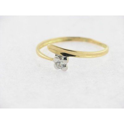 Sortija Oro Bicolor Piedras