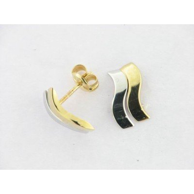 Pendientes Oro Bicolor