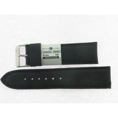 Correa 24 mm Becerro Clasico Sport Negro