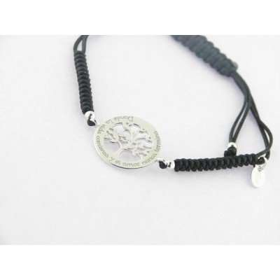 Lotus Pulsera Hilo Plata